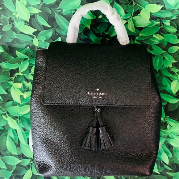 Kate Spade Medium Backpack Hayes Street Black NWT - Picture 1 of 8
